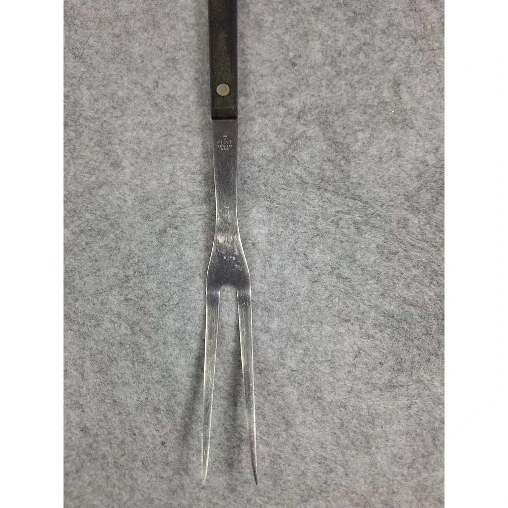 Flint Large USA Stainless Steel 2 Prong Cooking Utensil Meat Fork